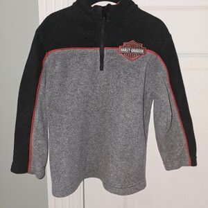 Harley-Davidson Black and Gray Fleece with Red Trim